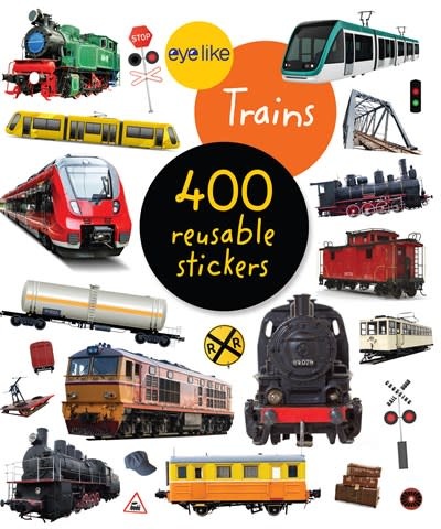 Workman Publishing Company Eyelike Stickers: Trains