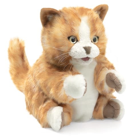 Folkmanis Orange Tabby Kitten (Medium Puppet)