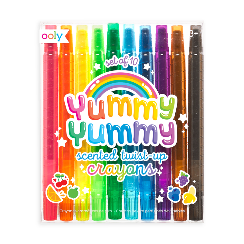 Ooly Yummy Scented Twist-Up Crayons (Set of 10)