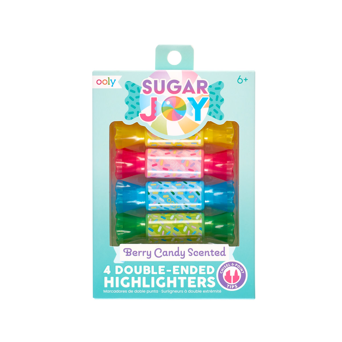 Ooly Sugar Joy Double-Ended Scented Highlighters (Set of 4)