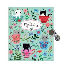 Mudpuppy Teacup Kittens Locked Diary