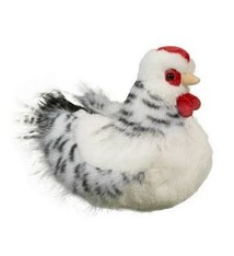 Douglas Toys Salty Black and White Hen
