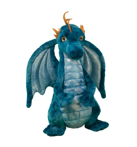 Douglas Toys Zander Blue Dragon (Medium Plush)