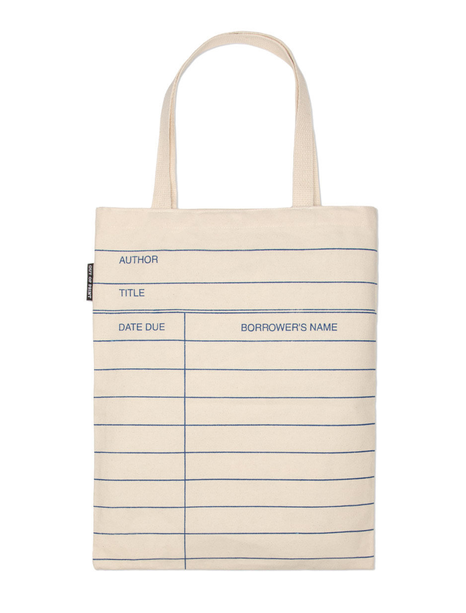 Out of Print Library Card Tote