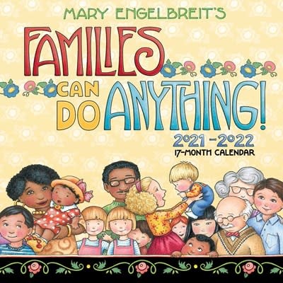 Andrews McMeel Publishing Mary Engelbreit Families Can Do Anything! 17-Month 2021-2022 Family Calendar