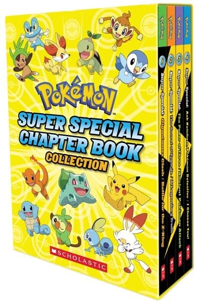 Scholastic Inc. Pokemon Super Special Chapter Book Box Set (Four 2-in-1 Books)