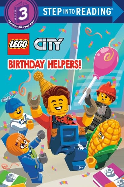 Random House Books for Young Readers LEGO City: Birthday Helpers! (Step-Into-Reading, Lvl 3)