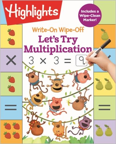 Highlights Learning Write-On Wipe-Off Let's Try Multiplication
