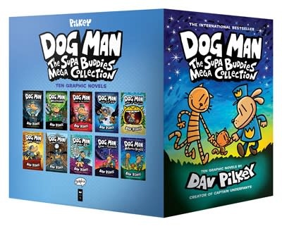 Graphix Dog Man: The Supa Buddies Mega Boxed Set Collection (#1-10)