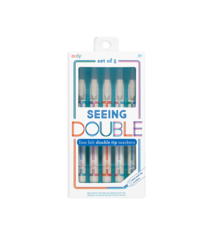 Ooly Seeing Double Fine Felt Tip Markers (Set of 5)