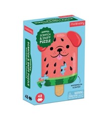 Mudpuppy Watermelon Pupsicle 48 Piece Scratch and Sniff Shaped Mini Puzzle