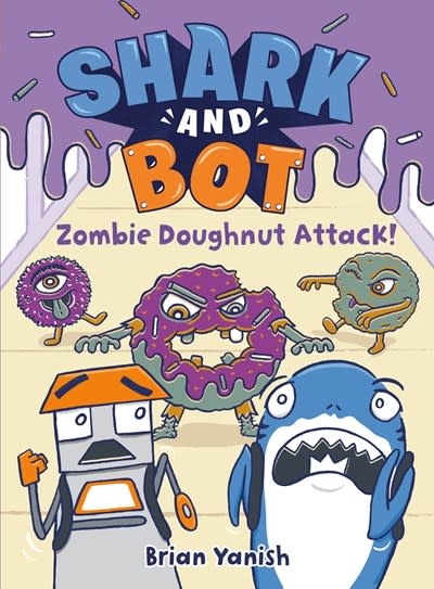 Random House Books for Young Readers Shark & Bot #3 Zombie Doughnut Attack!