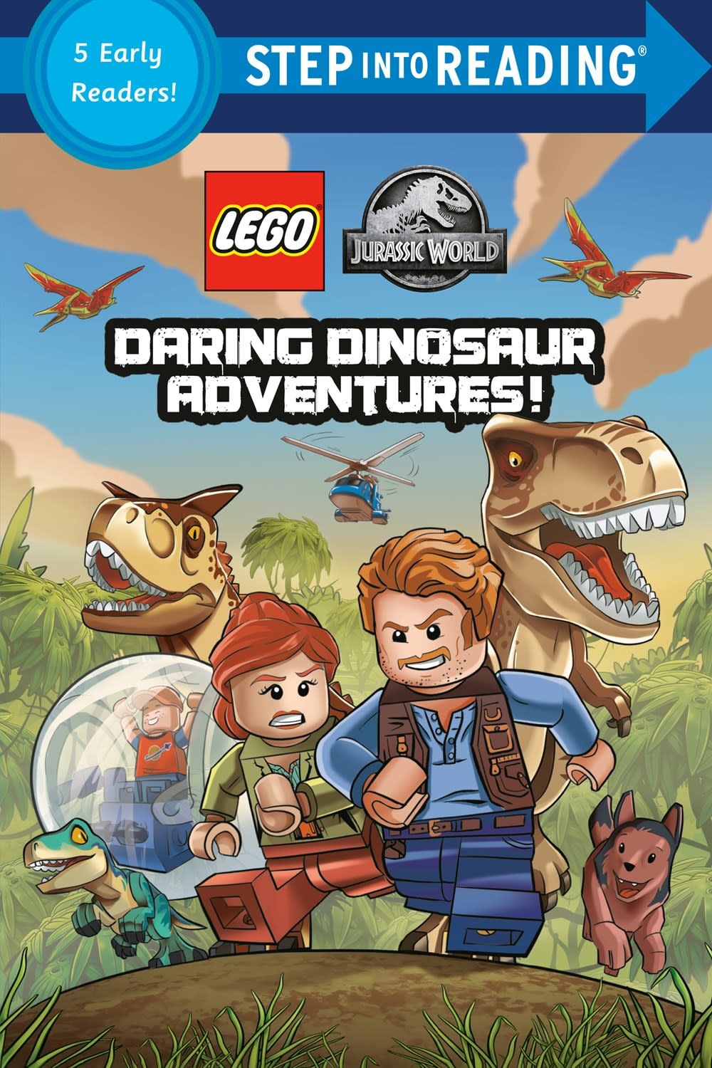 Random House Books for Young Readers LEGO Jurassic World: Daring Dinosaur Adventures! (Step-Into-Reading, 5-in-1 Book)