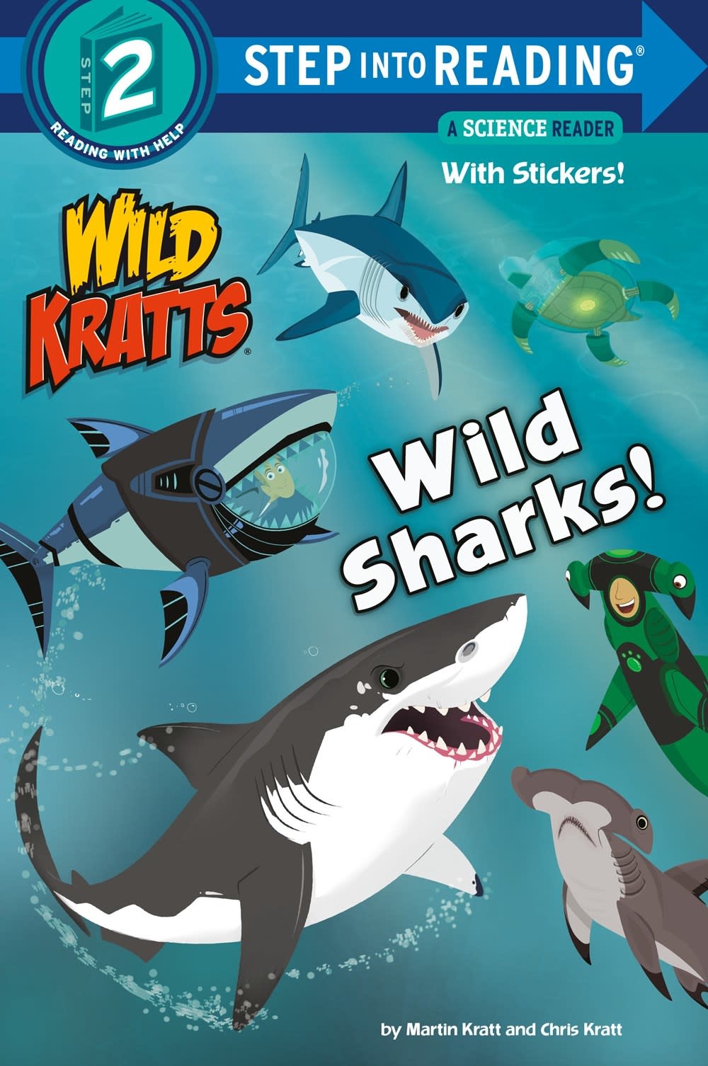 Random House Books for Young Readers Wild Kratts: Wild Sharks! (Step-into-Reading, Lvl 2)