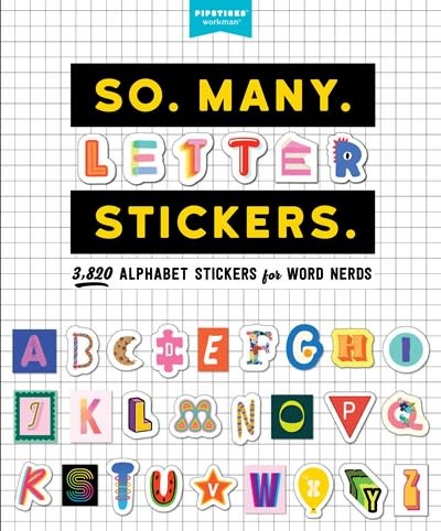 Workman Publishing Company So. Many. Letter Stickers.