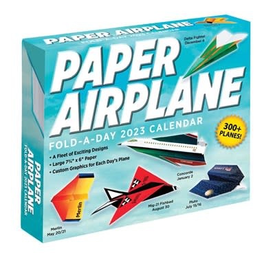 Andrews McMeel Publishing Paper Airplane 2023 Fold-A-Day Calendar