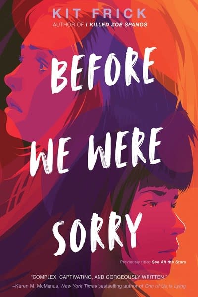 Margaret K. McElderry Books Before We Were Sorry