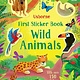 Usborne First Sticker Book: Wild Animals