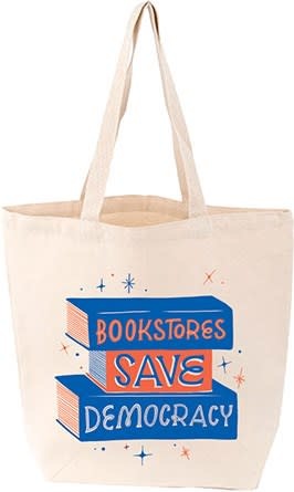Gibbs Smith Bookstores Save Democracy Tote