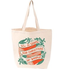 All I Want for Christmas Is Books Tote
