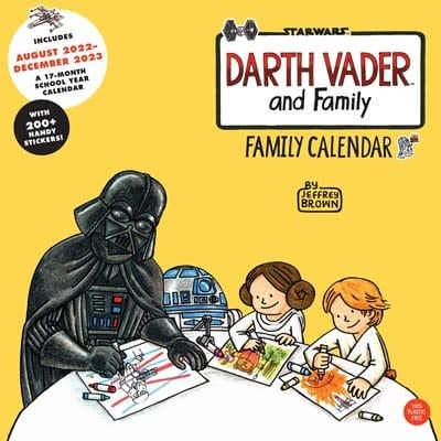Chronicle Books Darth Vader and Family 2023 Family Wall Calendar