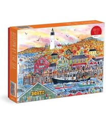 Galison Michael Storrings Autumn By the Sea 1000 Piece Puzzle