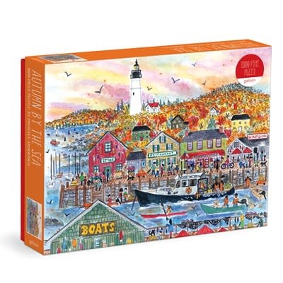 Galison Michael Storrings Autumn By the Sea 1000 Piece Puzzle