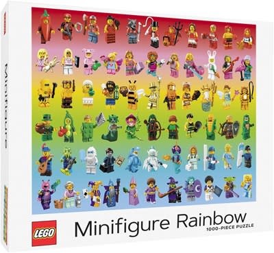Chronicle Books LEGO Minifigure Rainbow 1000-Piece Puzzle