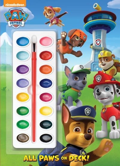 Golden Books Paw Patrol: All Paws on Deck! (with Paintbrush and 16 Watercolors)