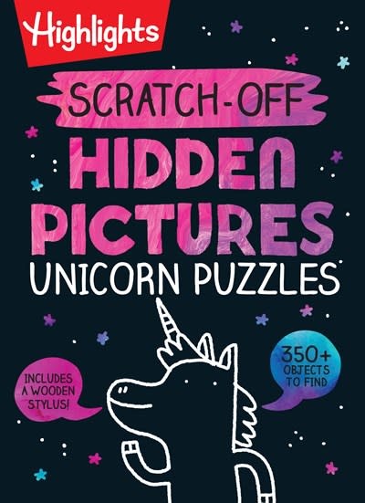 Highlights Press Highlights Scratch-Off Hidden Pictures: Unicorn Puzzles
