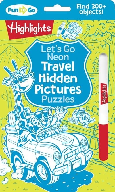 Highlights Press Highlights Fun to Go: Let's Go Neon Travel Hidden Pictures Puzzles