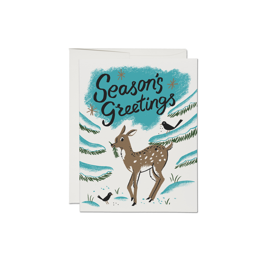 Winter Deer Holiday Greeting Card (Box of 8)