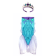 Mermaid Glimmer Skirt w/Tiara, Lilac/Blue, Size 5-6