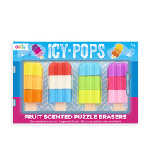 Icy Pops Scented Puzzle Erasers (Set of 4)