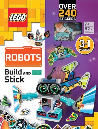 Sourcebooks Wonderland LEGO(R) Books Build and Stick: Robots