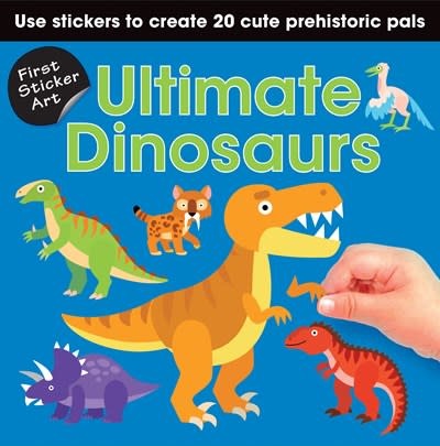 Sourcebooks Wonderland First Sticker Art: Ultimate Dinosaurs