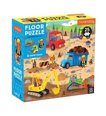 Mudpuppy Construction Site 25 Piece Floor Puzzle with Shaped Pieces