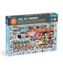 Mudpuppy All Aboard! Train Station 64 Piece Search & Find Puzzle