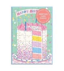 Confetti Birthday Cake Greeting Card Puzzle