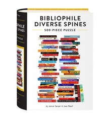 Chronicle Books Bibliophile Diverse Spines 500-Piece Puzzle