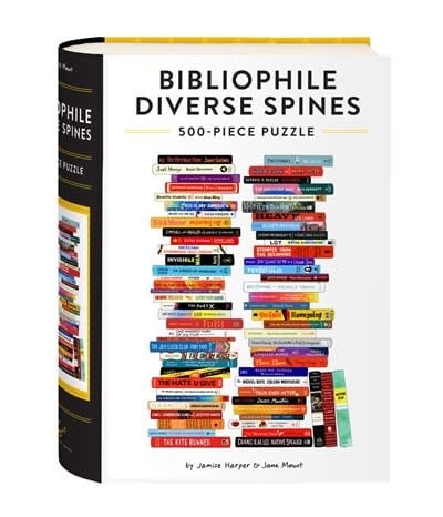 Chronicle Books Bibliophile Diverse Spines 500-Piece Puzzle