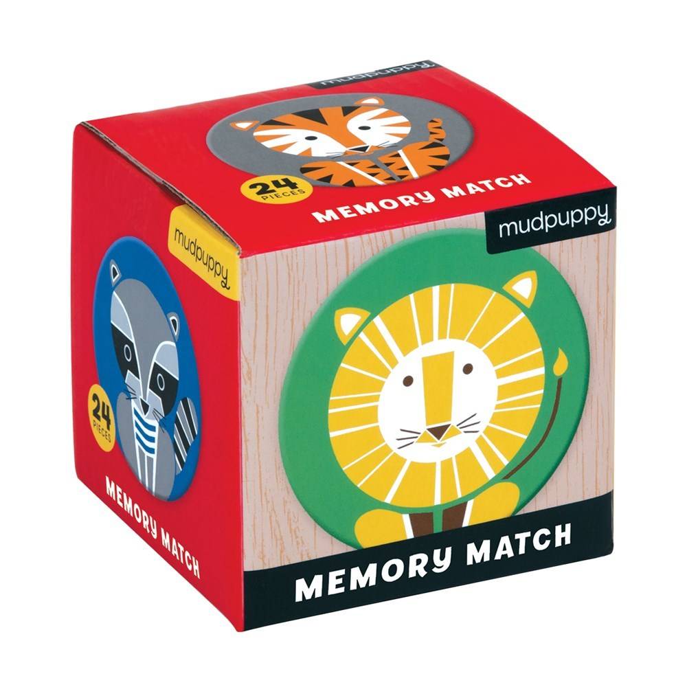 Mudpuppy Mini Memory Match Game: Geometric Animals