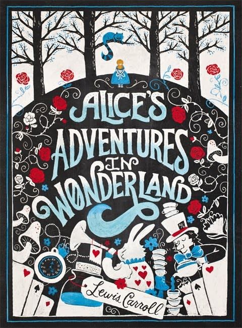 Green And Blue on Preorder -Black and White Alice in Wonderland