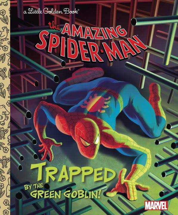 Golden Books Marvel Spider-Man: Trapped by the Green Goblin  (Little Golden Book)