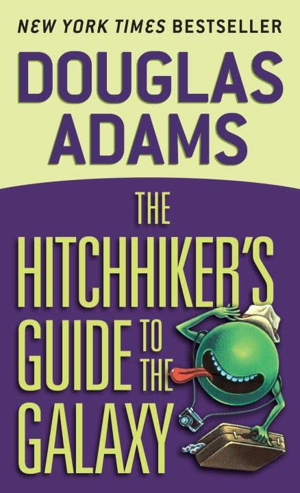 thumbnail interactive-video image 1 of The Hitchhiker's Guide To The Galaxy By Douglas Adams - Mass Market Paperback 1 of 4