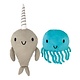 Narwhal and Jelly Plush Set