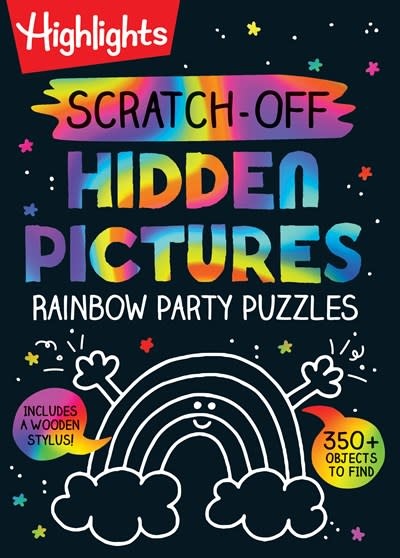 Highlights Press Scratch-Off Hidden Pictures Rainbow Party Puzzles