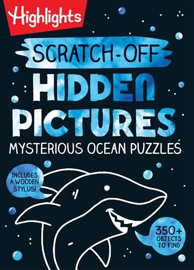 Highlights Press Scratch-Off Hidden Pictures Mysterious Ocean Puzzles