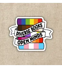 Diverse Books Open Minds (Sticker)