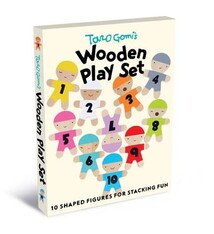 Chronicle Books Taro Gomi's Wooden Play Set: 10 Shaped Figures for Stacking Fun